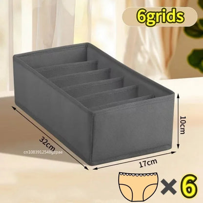 Foldable Underwear Organizer Box – Drawer Storage Organizer for Bras, Socks, Pants & Clothing