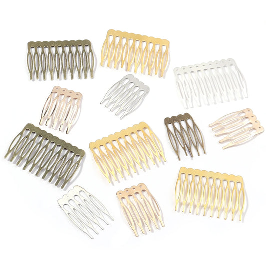 Set de 10 Horquillas y Peinetas para Novia – Accesorios Nupciales de Rodio, Bronce y Oro | Elegante Joyería de Alambre para el Cabello de Novias