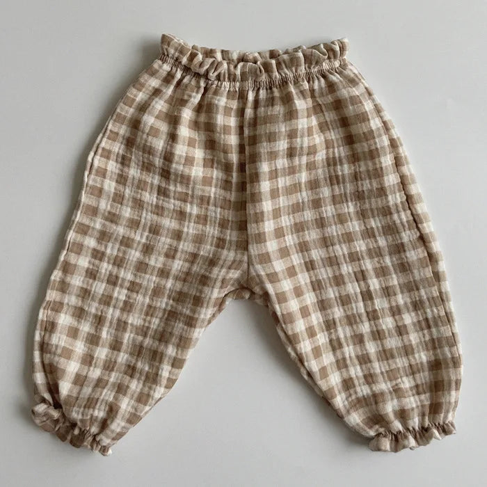 Pantalones de Bebé de Algodón Orgánico – Pantalones Suaves de Muselina Estampados para Recién Nacidos y Niños Pequeños, Parte de Abajo Informal y Adorable para Usar en Primavera, Verano, Otoño e Invierno