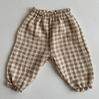 Pantalones de Bebé de Algodón Orgánico – Pantalones Suaves de Muselina Estampados para Recién Nacidos y Niños Pequeños, Parte de Abajo Informal y Adorable para Usar en Primavera, Verano, Otoño e Invierno