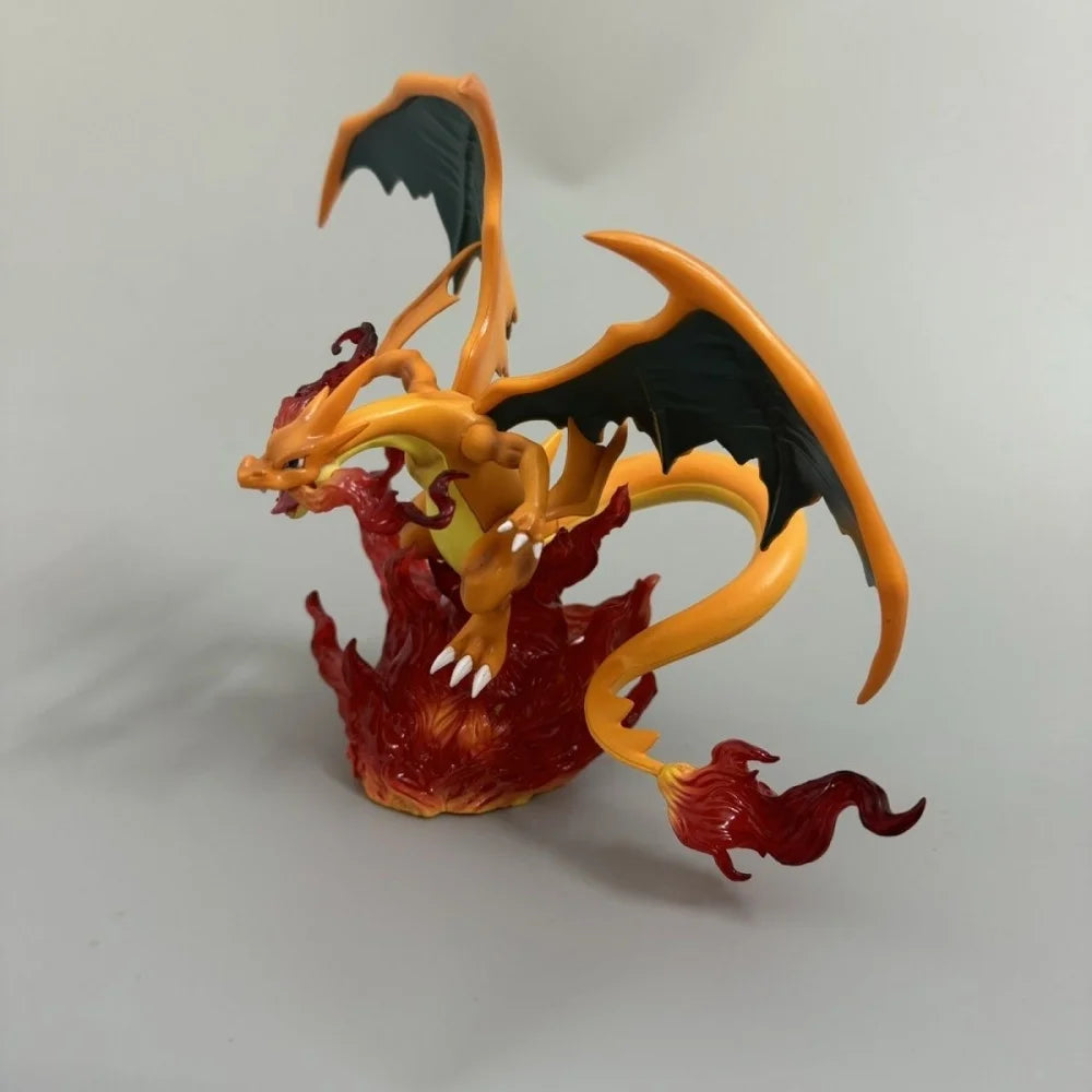 Mega Charizard X Pokémon Action Figure – PVC Collectible Display Statue for Anime Fans, Desk Décor & Gift Collection