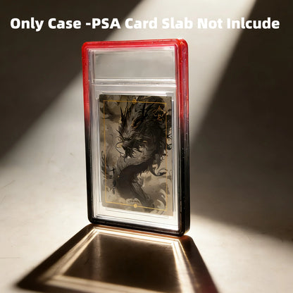 Étui de protection Bumper en TPU à paillettes – Housse de protection avec dos transparent pour cartes à collectionner PSA 35PT