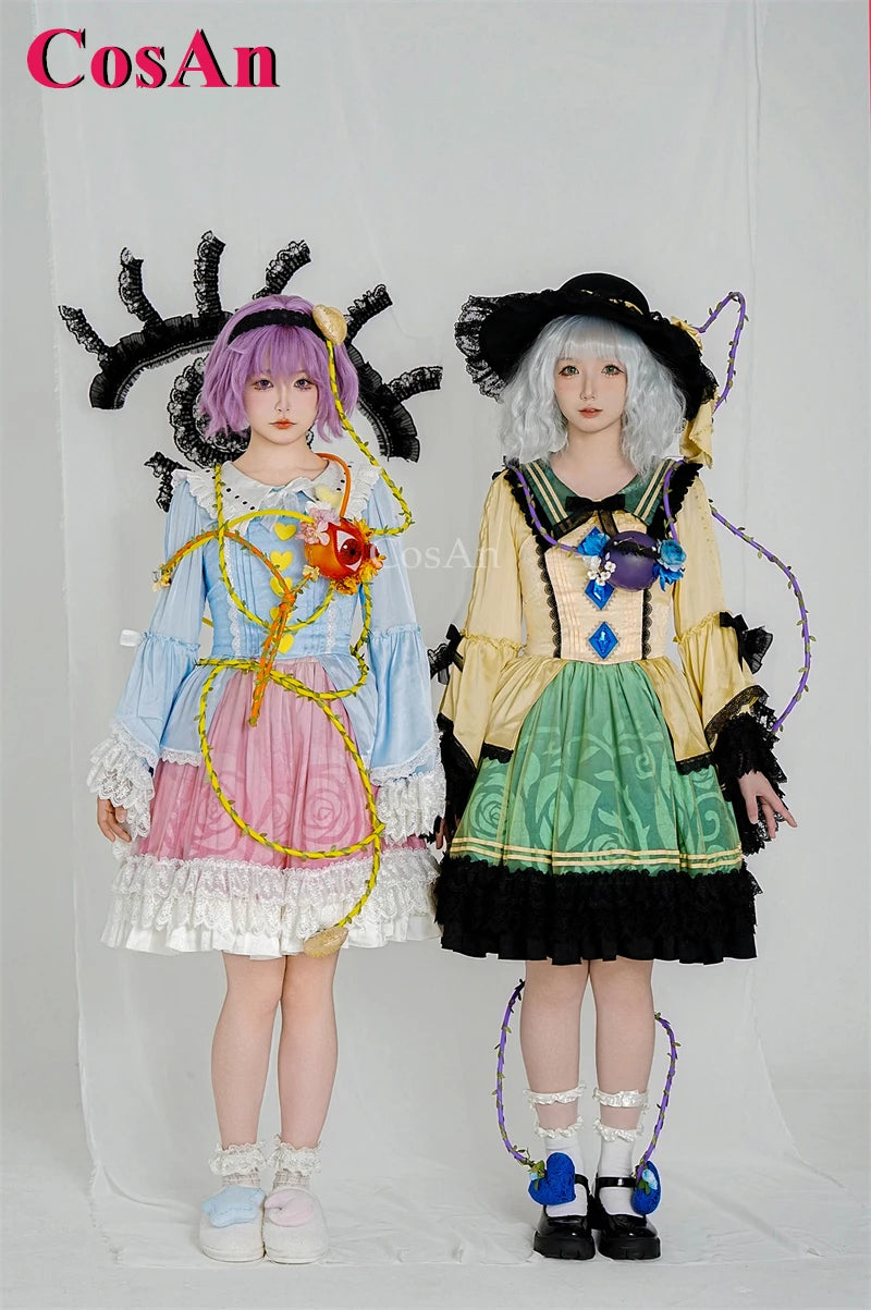 Touhou Project Komeiji Koishi Cosplay Costume Dress – Elegant Sweet Formal Outfit for Game Cosplay, Party, Halloween & Roleplay Wear