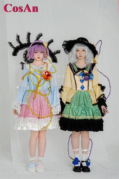 Touhou Project Komeiji Koishi Cosplay Costume Dress – Elegant Sweet Formal Outfit for Game Cosplay, Party, Halloween & Roleplay Wear
