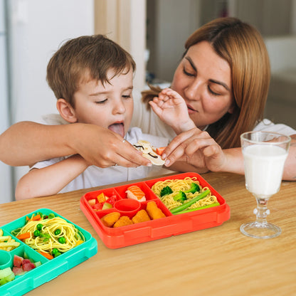 Fiambrera Bento para niños – Recipiente de comida portátil a prueba de fugas para la escuela, viajes y picnics, fiambrera para estudiantes apta para microondas para frutas, aperitivos y comidas