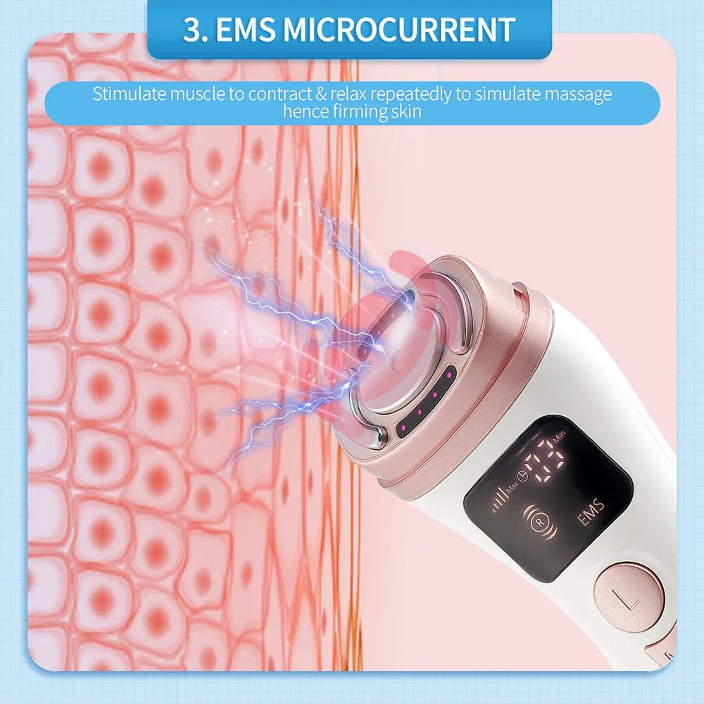 Mini HIFU Facial Lifting Device – Ultrasonic RF EMS Skin Tightening & Anti-Wrinkle Massager for Home Use