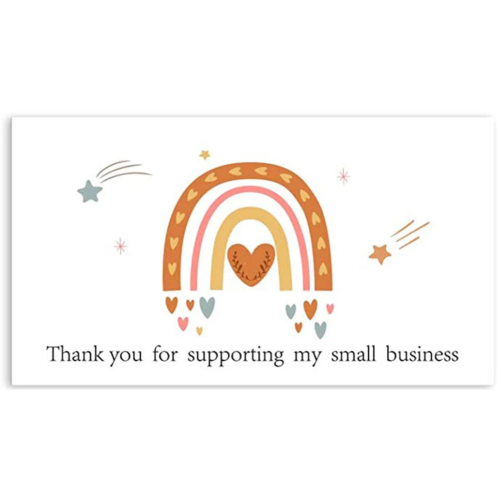 10–50PCS Thank You for Your Order Cards – Small Business Customer Appreciation Greeting Cards for Shopping & Purchase Orders
