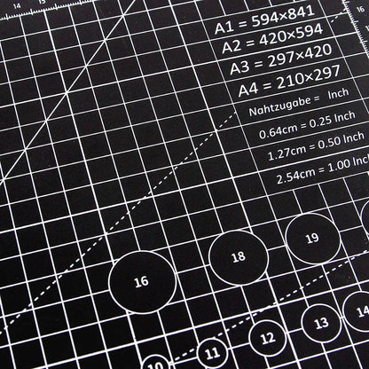 A2 Self-Healing Cutting Mat – Large 23.6×17.7 Inch Craft Mat with Grid Surface for DIY, Quilting & Office Use