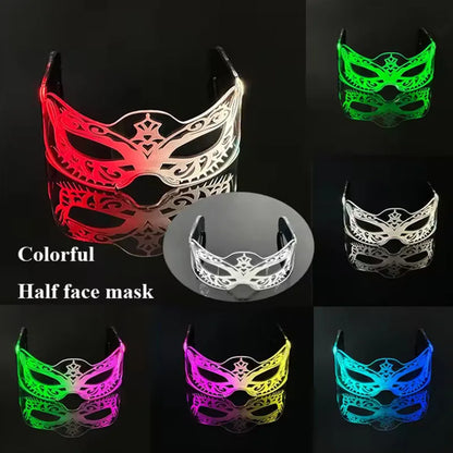 Gafas LED ciberpunk luminosas – Gafas futuristas con luz para cosplay, raves y fiestas de Halloween