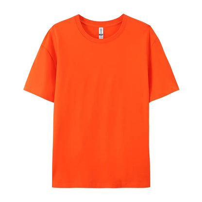 T-shirt Solide 100% Coton Femme Manches Courtes Col Rond Ample Décontracté Sportif Été Haut Blanc Noir
