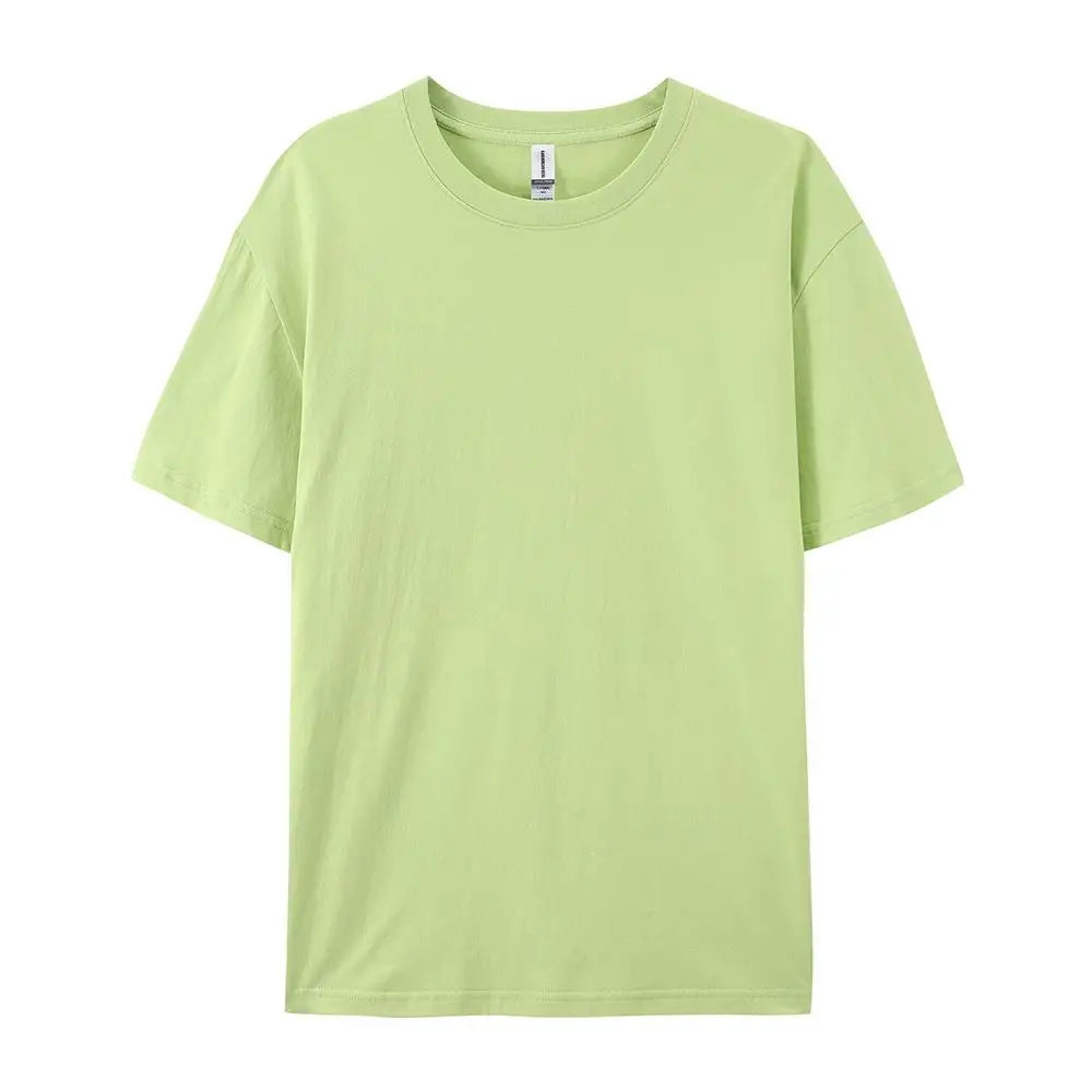 Women’s 100% Cotton Solid T-Shirt Summer Casual Sporty Loose Short Sleeve O-Neck Tee White Black