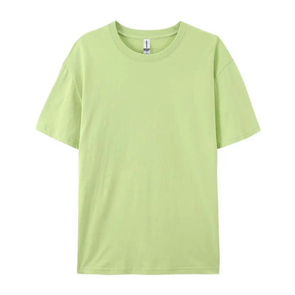 Women’s 100% Cotton Solid T-Shirt Summer Casual Sporty Loose Short Sleeve O-Neck Tee White Black