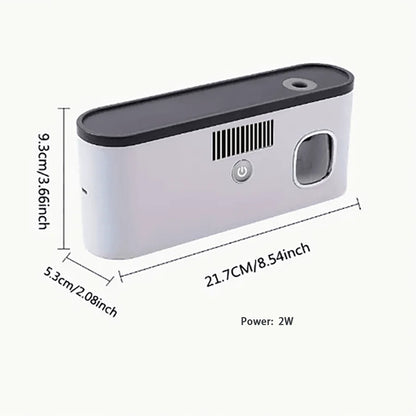 Wall-Mounted Smart Toothbrush Holder – 5-Slot Toothbrush Sterilizer with Integrated Toothpaste Dispenser, Bathroom Storage Rack & Organizer