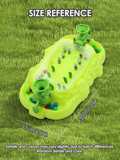Kids Vegetable Pinball Machine Shooting Desktop Game – Two Player Parent-Child Interactive Battle Toy, Christmas Gift