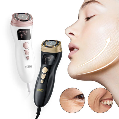 Mini HIFU Facial Lifting Device – Ultrasonic RF EMS Skin Tightening & Anti-Wrinkle Massager for Home Use