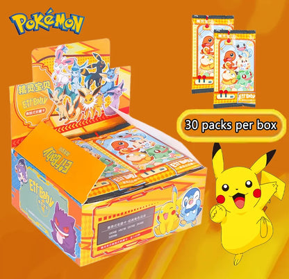 30 Bolsas de Cartas de Elfos de Anime de Pokémon Juego 1 2 3 Generaciones Tarjeta de Lujo para Mascotas Caja de Regalo de Colección Intercambio Juguetes de Cartas Hobbies Regalo de Cumpleaños