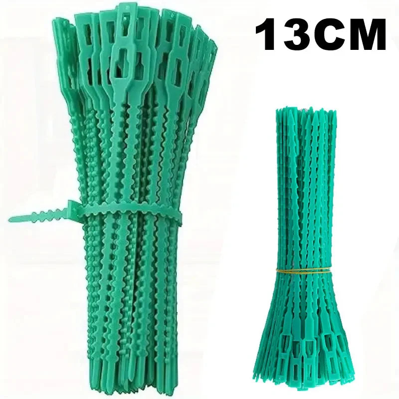 Reusable Garden Cable Ties – Adjustable Nylon Plant Support Straps for Vines, Trees, Shrubs, Gardening Fasteners, Cable Management & Outdoor Organization