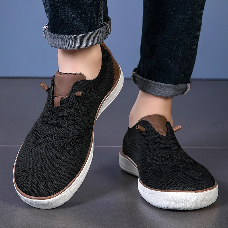 Chaussures de marche larges pour hommes – Baskets décontractées extra larges, chaussures confortables, légères et souples pour pieds larges