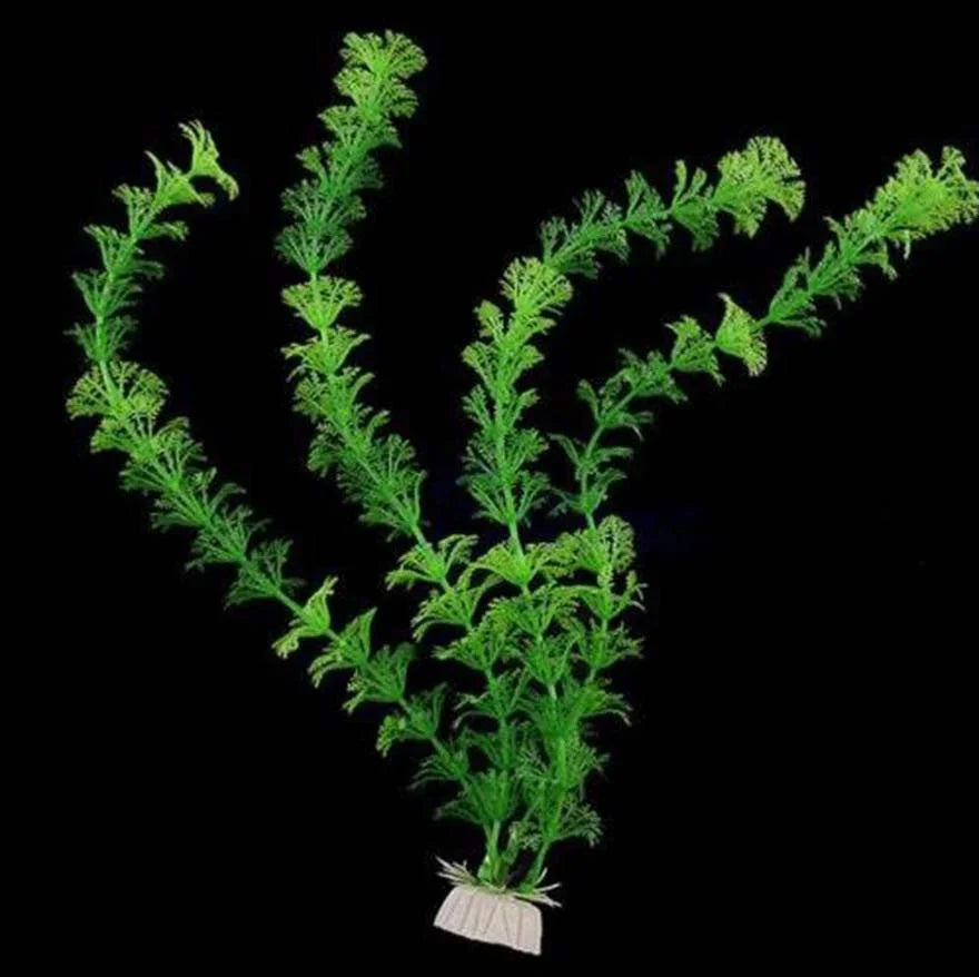 Artificial Green Aquarium Plants – Plastic Water Weed & Grass Decorations for Fish Tanks, Aquatic Landscaping & Aquascaping