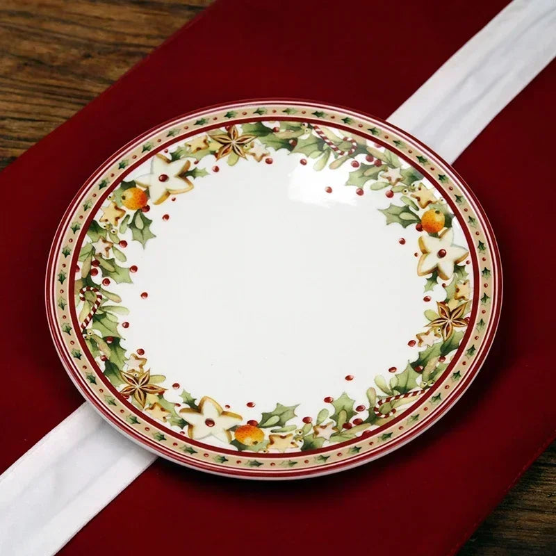 VB Cutlery Christmas Series Dining Collection – Decorative Plates, Deep Soup Bowls, Sugar Pots & Storage Containers