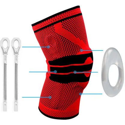 Knee Support Brace Compression Sleeve – Adjustable Knee Pad for Running, Sports, Fitness & Everyday Joint Support