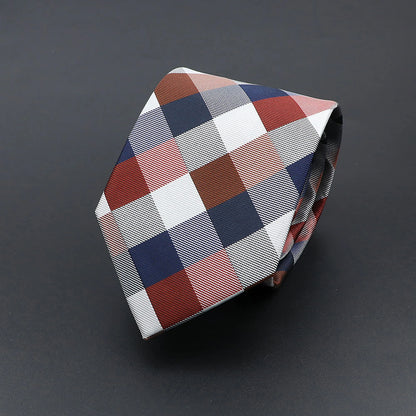 Corbata de hombre de fantasía con perro de dibujos animados, Paisley, rayas y lunares para negocios y bodas