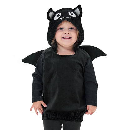 Umorden Baby & Toddler Black Bat Halloween Costume – Unisex Bat Hoodie Vest Outfit for Infants & Toddlers, Sizes 1T–3T
