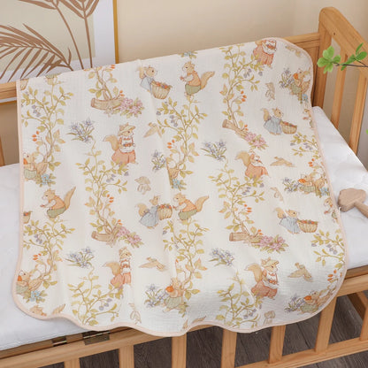 Toalla de baño y manta de gasa de algodón para recién nacidos – Muselina suave y absorbente Clase A para bebés y niños pequeños
