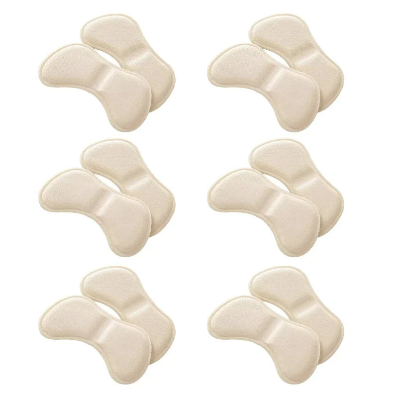 12PCS Heel Cushion Pads – Adhesive Anti-Wear Heel Protector Inserts for Shoes, Soft Foot Care Insoles for Comfort & Protection