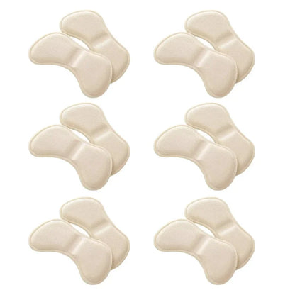 12PCS Heel Cushion Pads – Adhesive Anti-Wear Heel Protector Inserts for Shoes, Soft Foot Care Insoles for Comfort & Protection