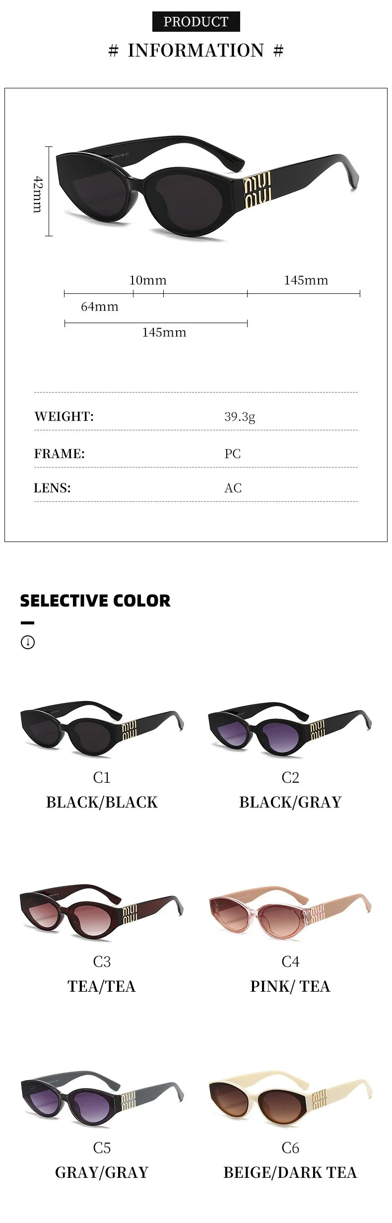 Luxury Glamour Sunglasses Men Women Oval UV400 Minimalist Fashion Brand Unisex Stylish Shades Sun Glasses