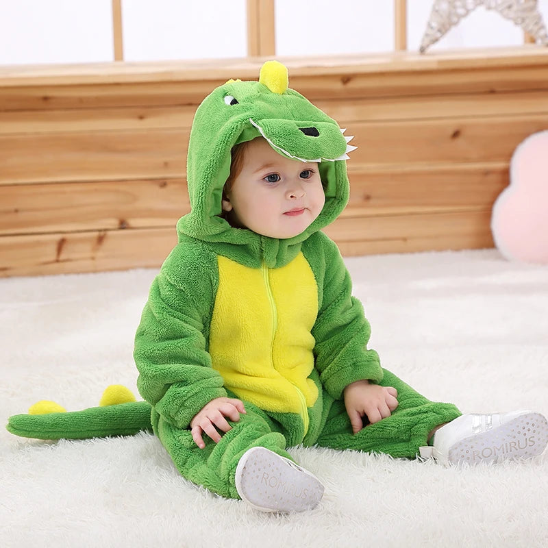 Nemo Baby Romper Onesie – Cute Hooded Cartoon Pajamas & Cosplay Costume for Newborn Boys & Girls