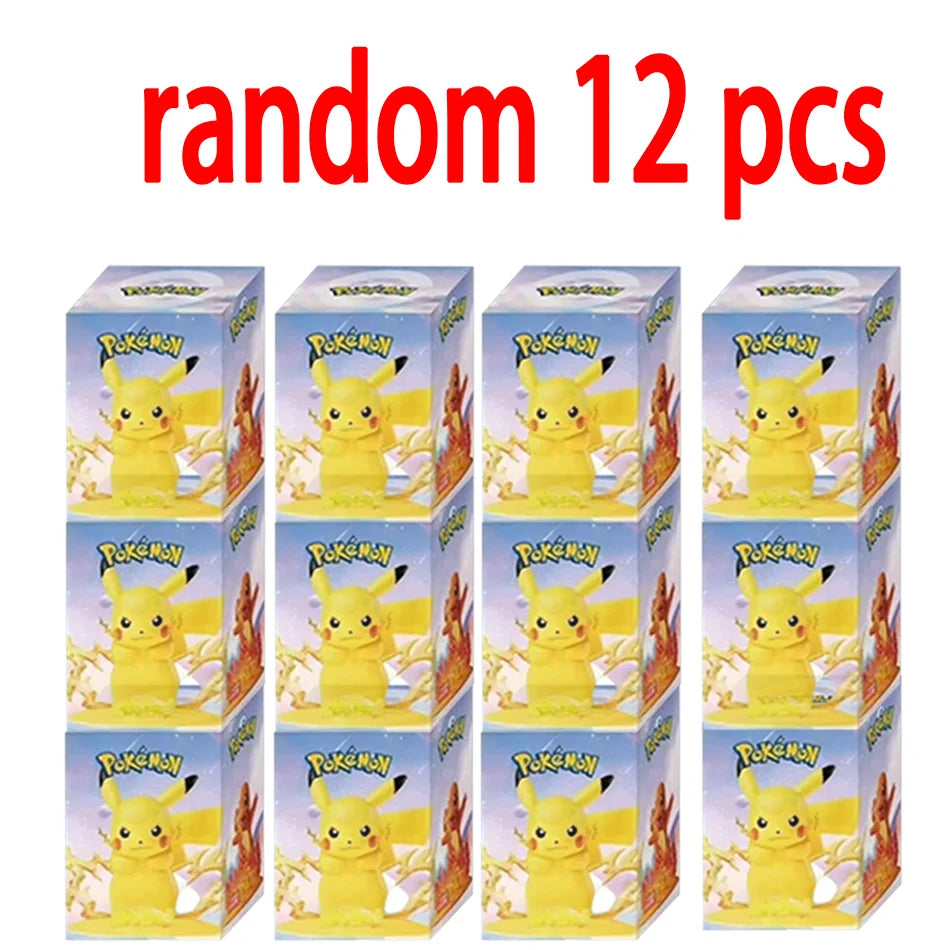 12 Pokémon Action Dolls – Pikachu Blind Box Anime Model Desktop Decorations, Pokémon Toys for Children’s Birthday Gifts