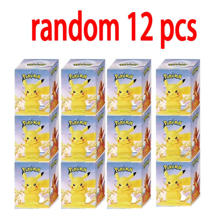12 Pokémon Action Dolls – Pikachu Blind Box Anime Model Desktop Decorations, Pokémon Toys for Children’s Birthday Gifts