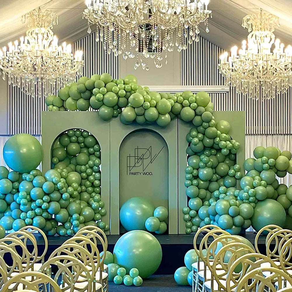 Retro Latex Balloons – 5/10/12/18 Inch White, Sand, Pink, Coffee & Sage Green Balloons for Birthday, Baby Shower & Wedding Decor