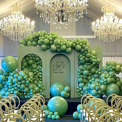 Retro Latex Balloons – 5/10/12/18 Inch White, Sand, Pink, Coffee & Sage Green Balloons for Birthday, Baby Shower & Wedding Decor