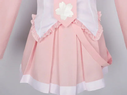 Hatsune Miku Cosplay Costume – Sakura Cherry Blossom Outfit with Wig (Girls Halloween Performance Set)