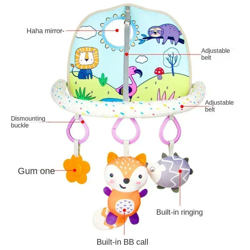Juguete Colgante para Asiento de Bebé – Sonajero Colgante para Centro de Actividades Infantiles, Juguete Sensorial para Cochecito y Cuna para el Desarrollo Temprano, Juguete para Patadas para Bebés, Regalo para Niños Pequeños y Recién Nacidos