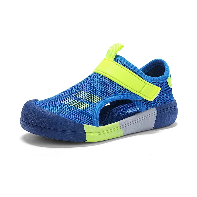 Kids Closed Toe Sport Sandals Lightweight Summer Beach Shoes for Boys & Girls