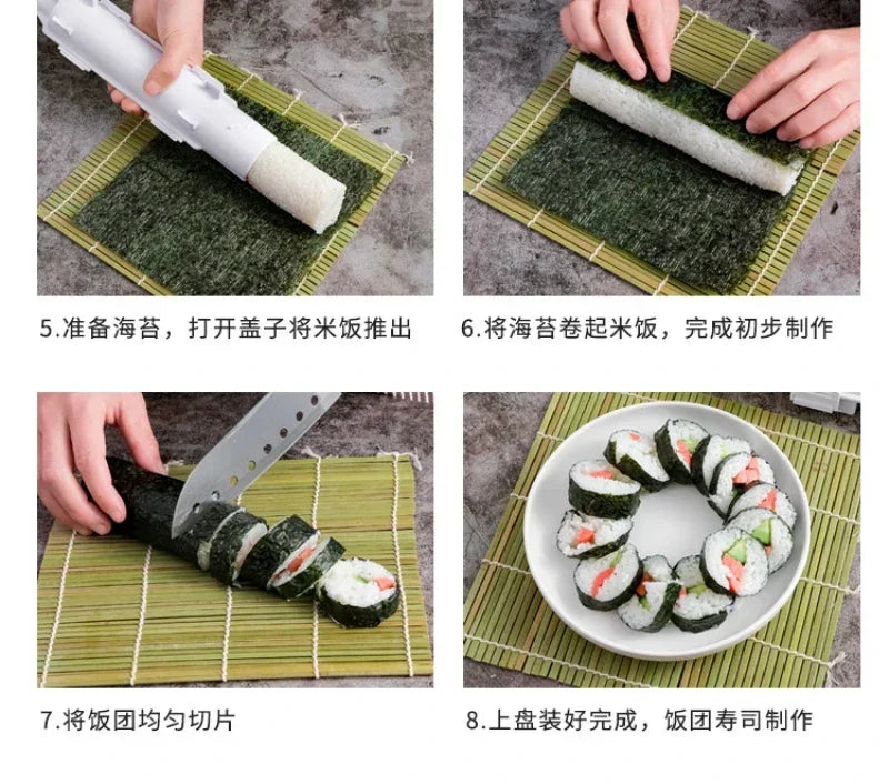 Rodillo Rápido para Hacer Sushi – Herramienta de Molde DIY para Sushi con Arroz, Verduras y Bento Casero de Cocina