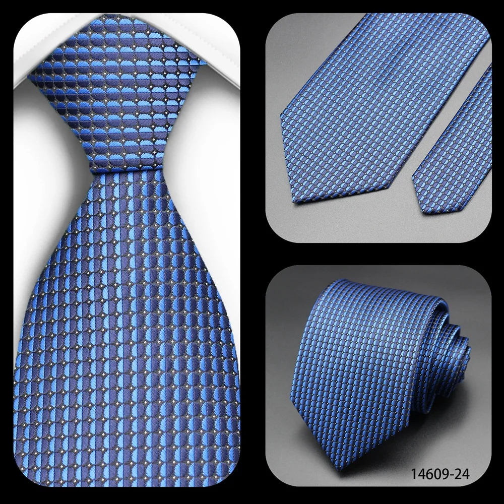 Corbata Floral de Puntos para Hombre – Corbata Casual de Moda Azul Roja Amarilla para Negocios, Bodas y Ocasiones Formales | Accesorio de Regalo