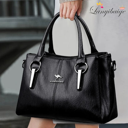 Genuine Cow Leather Women's Handbag Luxury Tote Shoulder Crossbody Messenger Bag
