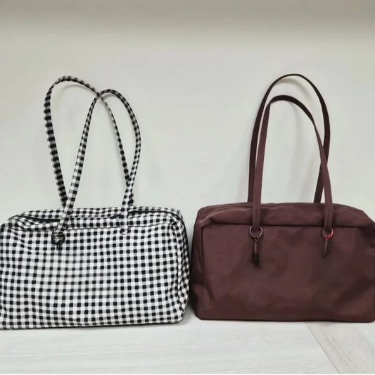 Bolso de hombro tipo tote de nailon de gran capacidad para mujer – Bolso de mano de diseñador de lujo, ligero y versátil para el trabajo, viajes, compras y uso diario a la moda