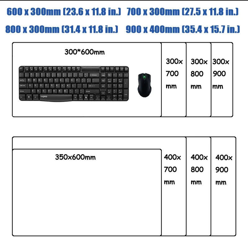 Japan Anime Gamer XXL Desk Mat – Eevee Kawaii Extended Mouse Pad (900×400 Gaming Keyboard & Mouse Pad)