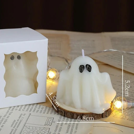 Halloween Ghost Scented Candle – Creative Wax Ghost Candle for Aromatherapy, Home Decoration & Premium Holiday Gifts