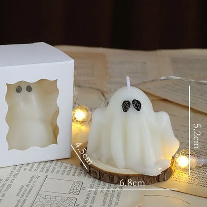 Halloween Ghost Scented Candle – Creative Wax Ghost Candle for Aromatherapy, Home Decoration & Premium Holiday Gifts