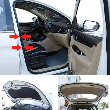 SEAMETAL Burlete para Puertas de Coche en Forma de B – Tira de Sellado Universal de Goma Insonorizante e Impermeable para Puertas, Ventanas y Maletero de Coche (4M–25M)