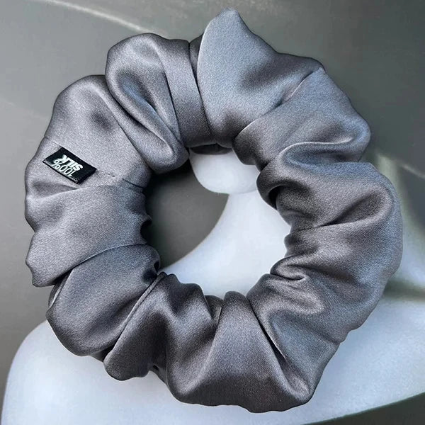 Goma para el pelo 100% seda Mulberry – 19 Momme, elástico grande para mujeres y niñas | Accesorio de lujo de seda para coleta