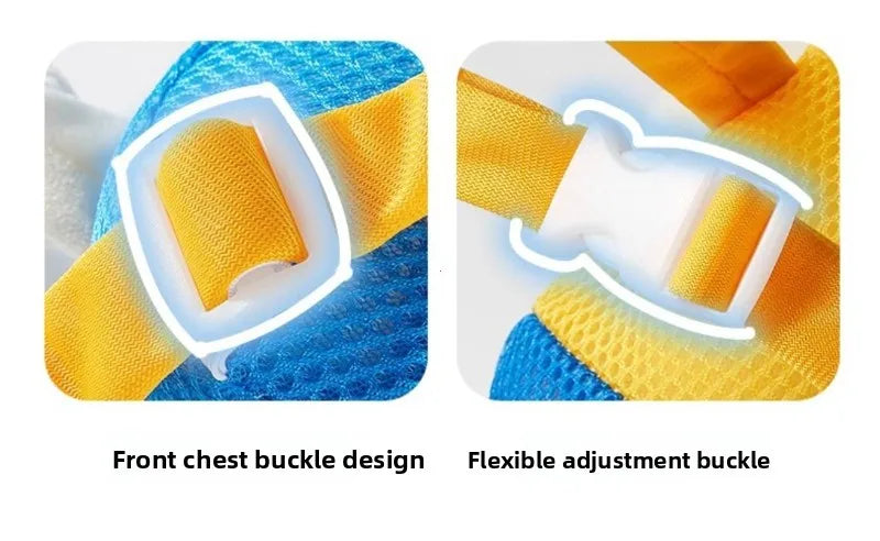 Mochila de protección para la cabeza de bebé – Cojín de seguridad de algodón PP suave para gatear y caminar, protector de cabeza anticaída para niños y niñas