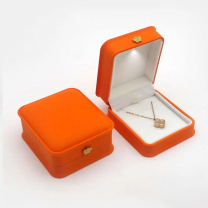 LED Velvet Jewelry Gift Box for Rings, Necklaces & Pendants – Luxury Lighted Proposal, Engagement & Wedding Display Case